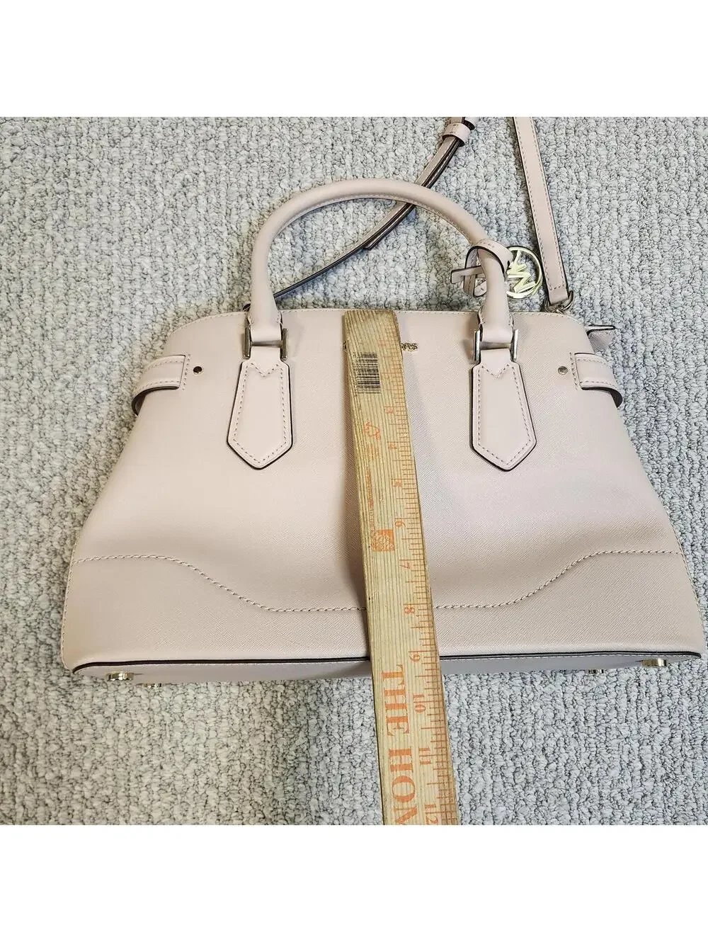 Michael Kors Lynn Satchel Pink Leather Crossbody Bag